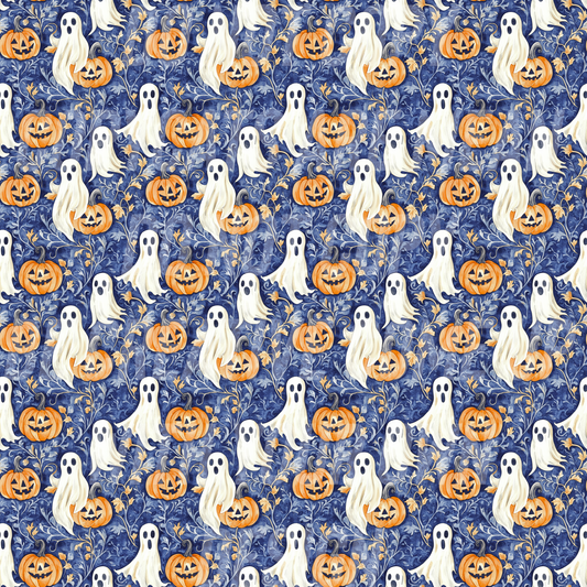 Pumpkins in the Night (Tea Cup Sized)