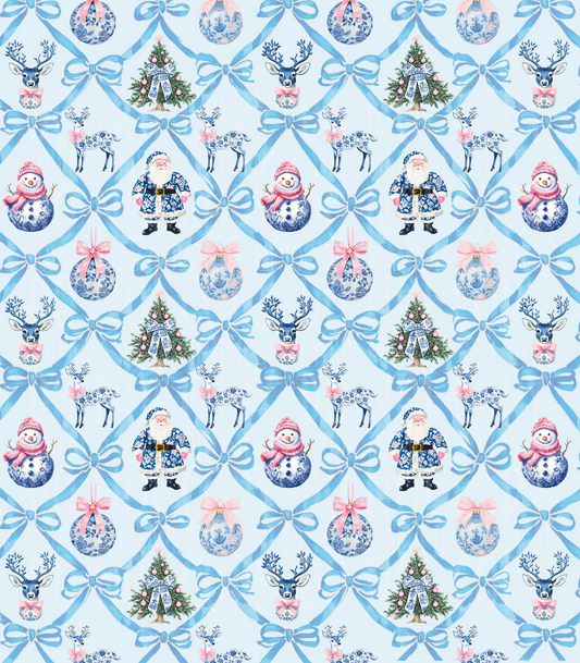 Blue Coquette Christmas (Tea Cup Sized)