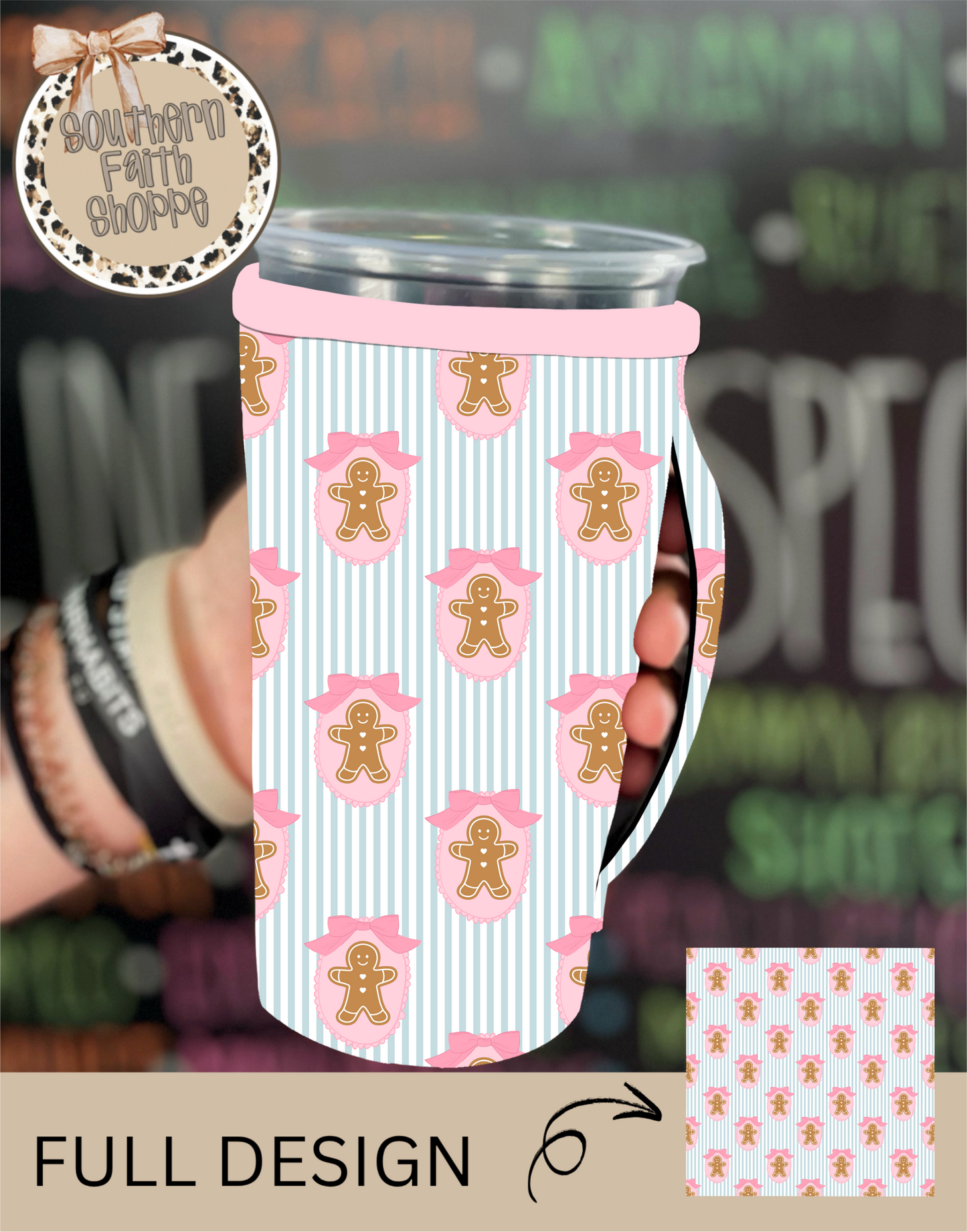 Coquette Framed Gingerbread (Tea Cup Sized)
