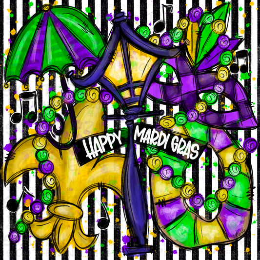 Happy Mardi Gras (Tea Cup Sized)