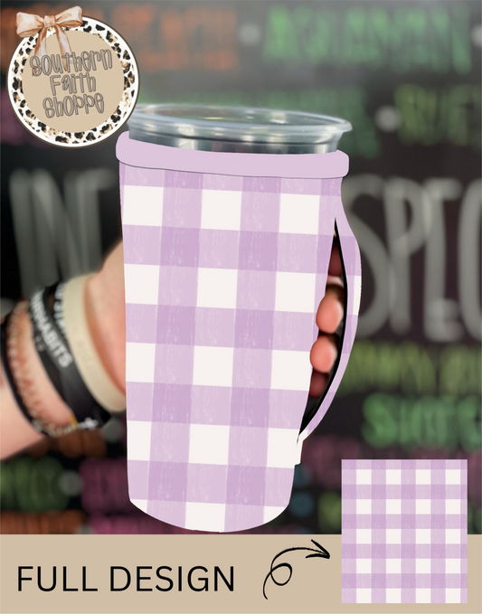 Lavender Big Gingham (Tea Cup Sized)