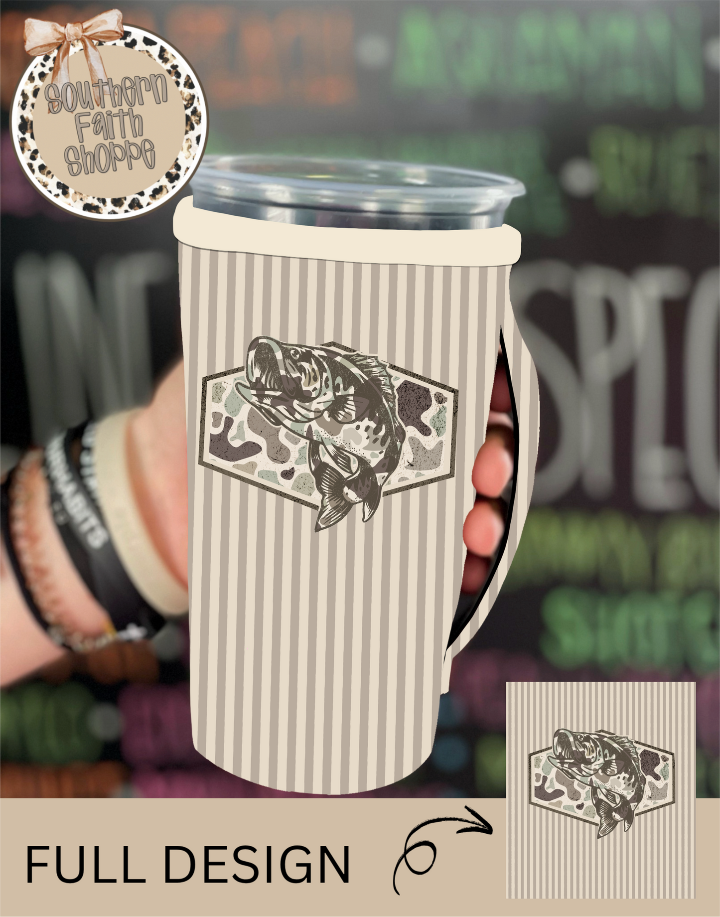 CAMO BASS | TEA SIZED 32oz