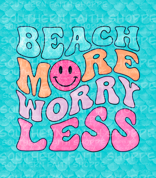 Beach more worry less (Tea Cup Size)