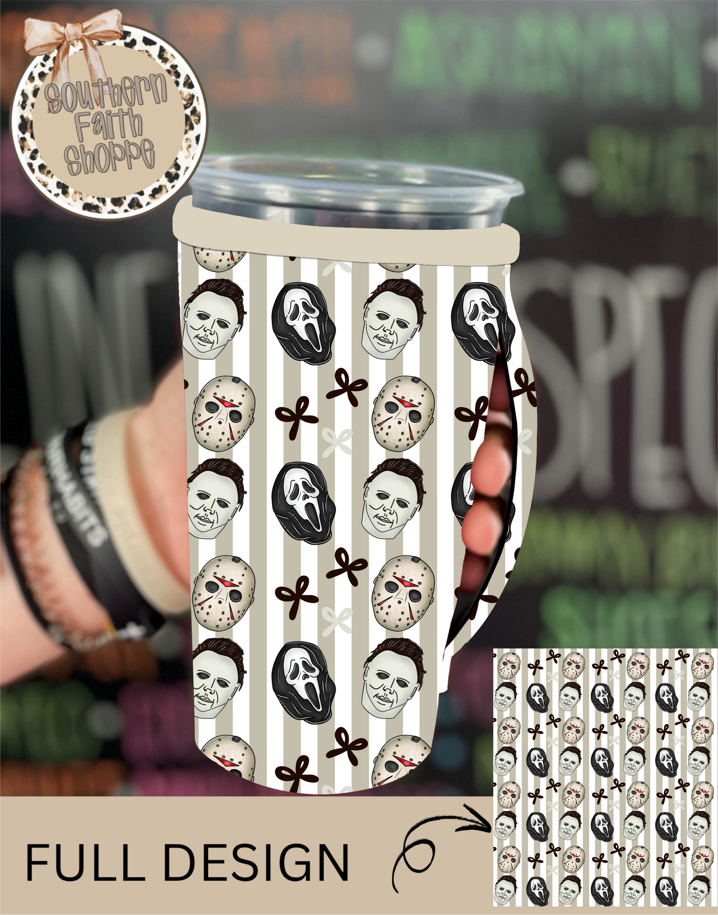 HORROR STRIPES | 32oz KOOZIE