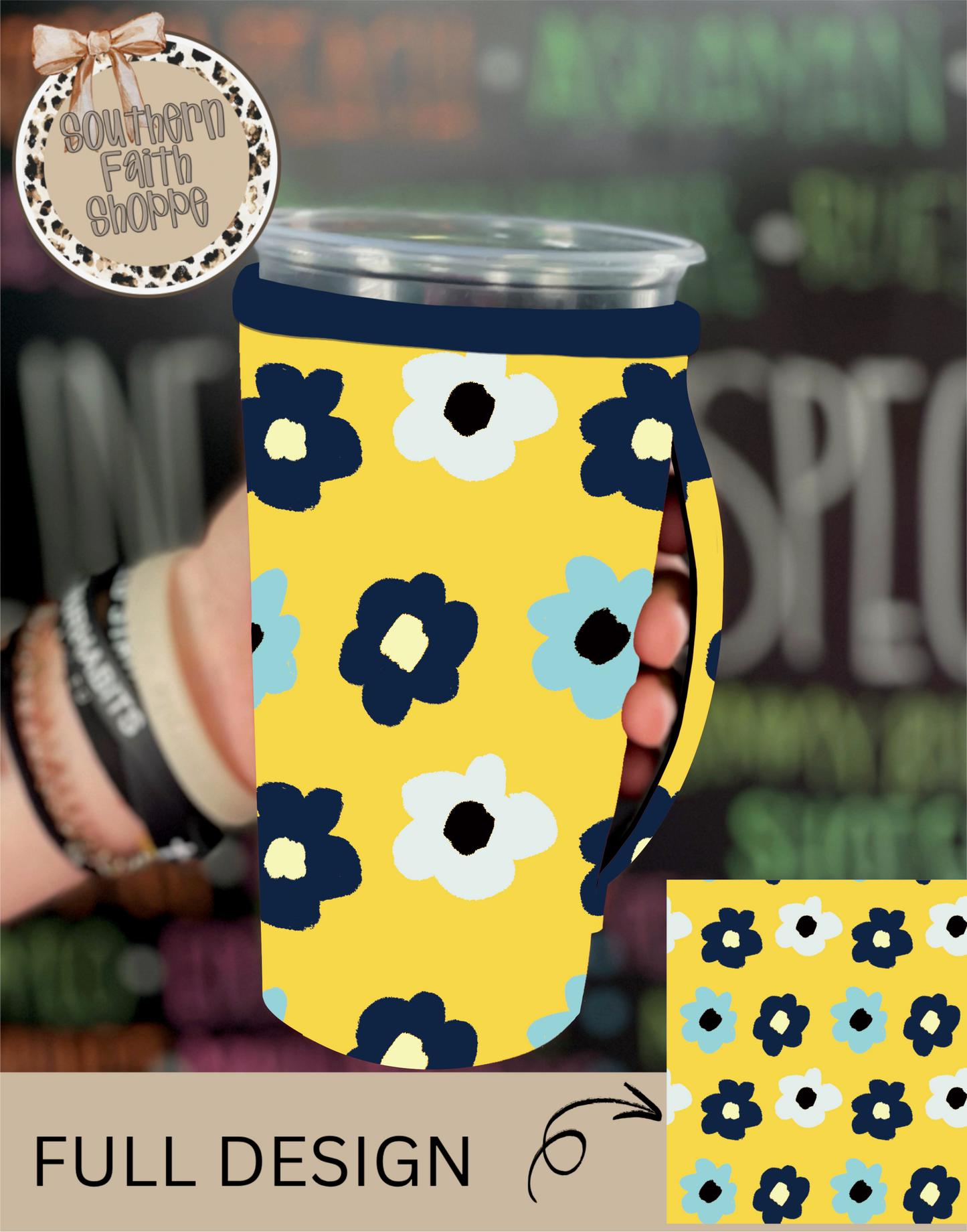 YELLOW FLOWER | 32oz KOOZIE