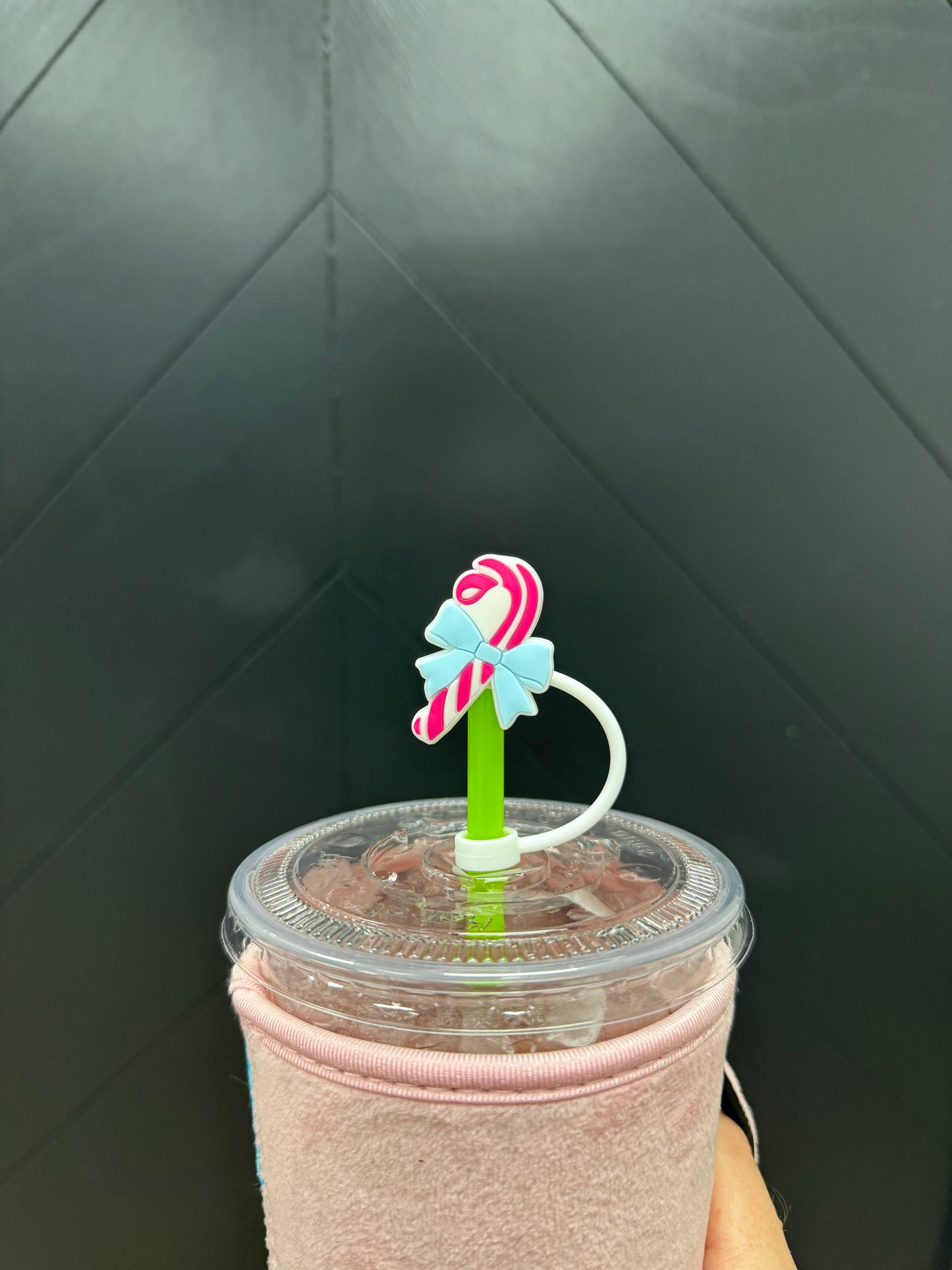 CANDY CANE | STRAW TOPPER 10 PACK