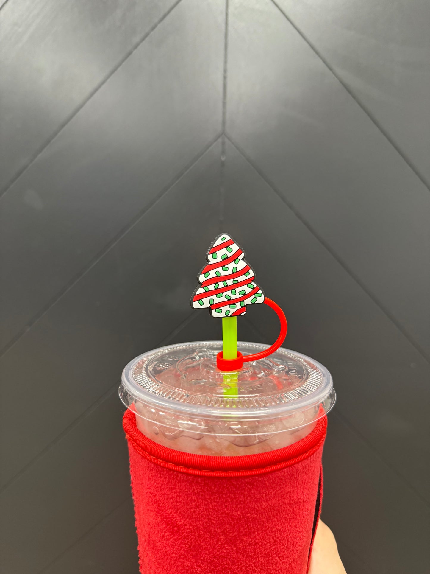CHRISTMAS TREE CAKE | STRAW TOPPER 10 PACK