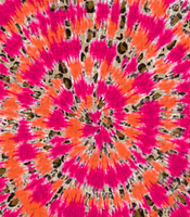 Pink and orange leopard tie dye (Tea Cup Sized)