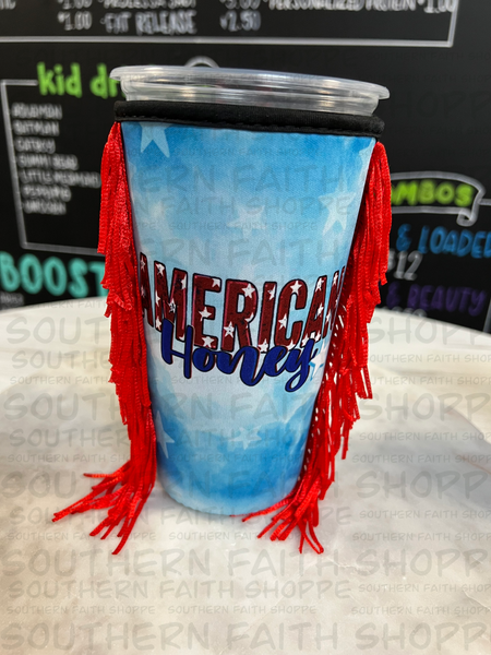 American Honey with Fringe  (Tea Cup Sized)