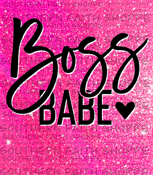 Boss babe pink glitter (Tea Cup Sized)