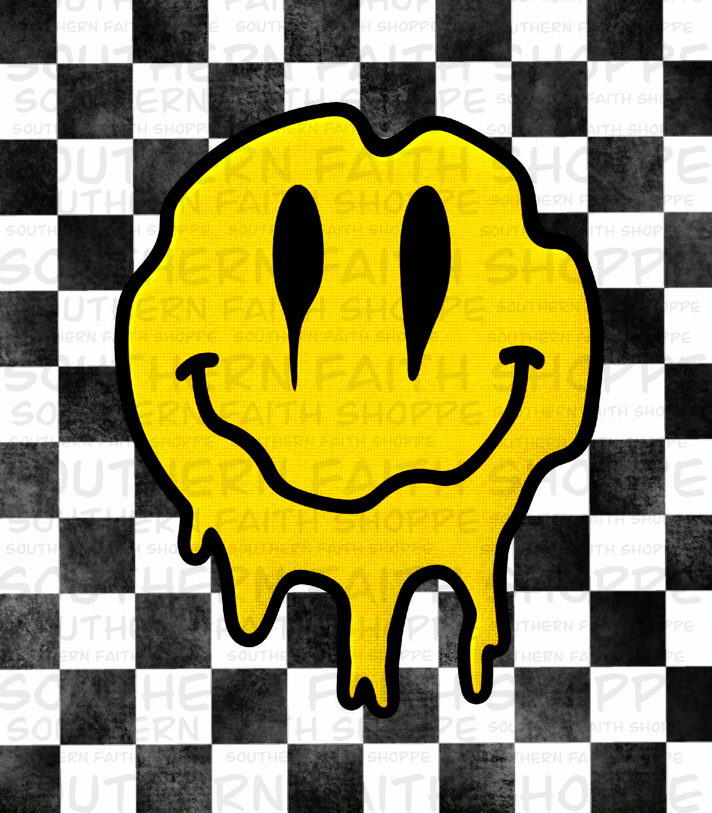 Checkered Smiley (Tea Cup Sized)
