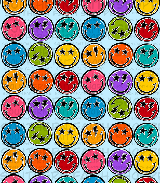 Lightning bolt happy faces (Tea Cup Sized)