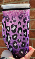 Purple glitter leopard (Tea Cup Sized)