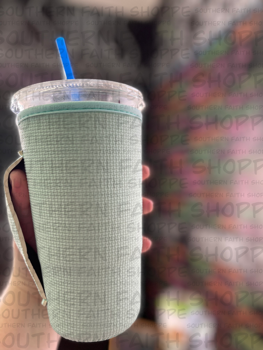 Pastel Green Waffle (Tea Cup Sized)