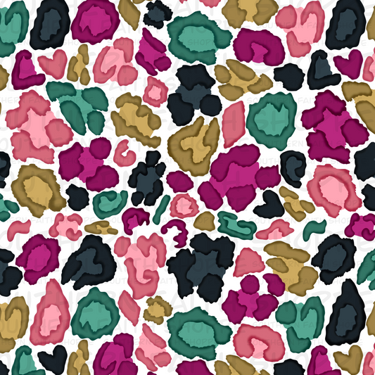 Leopard Retro Colors (Tea Cup Sized)
