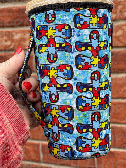 Autism awareness blue (Tea Cup Sized)