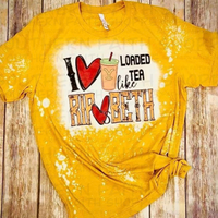 Bleached "I love loaded tea" shirt