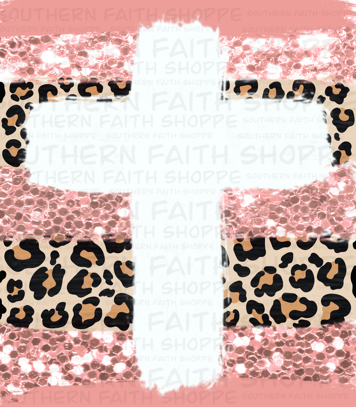 Brush stroke Cross (Tea Cup Sized)