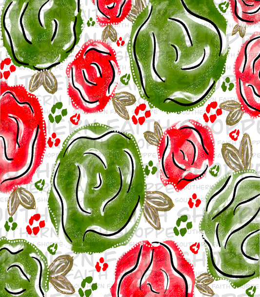 Christmas flowers (Tea Cup Sized)
