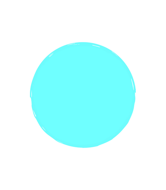 Solid Aqua (Tea Cup Sized)