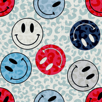 Patriotic Smileys  (Tea Cup Sized)